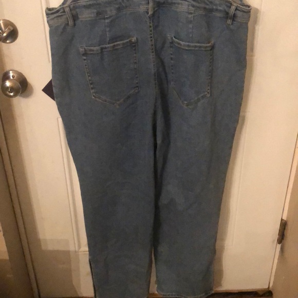 NWT Ava & Viv Denim Medium Wash Overalls - Picture 10 of 16